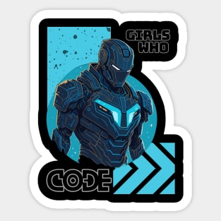 Girls who code | Iron suit Sticker